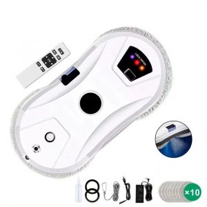Robot Laveur de Vitre Automatique avec Pulvérisation deau Robot Lave Vitre 5600pa Navigation Intelligente Télécommande 10
