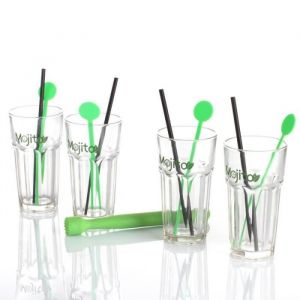 Coffret à Mojito - PARIS PRIX - 13 Pièces - Verre & Polypropylène - Multicolore - Entretien facile