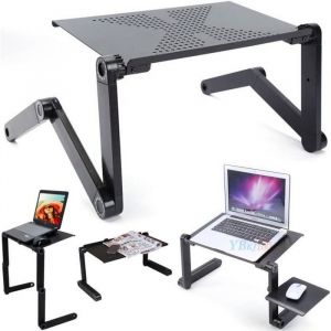 360&deg;table informatique dordinateur R&eacute;glable Portable Pliable PC Plateau lit canap&eacute; support