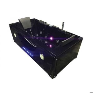 SIMBA Baignoire baln&eacute;o Hypnotic - Hydromassage - Chromoth&eacute;rapie - 180x90cm