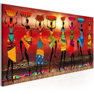 Tableau africain et ethnique African Women Dancing 150x50 cm - Tableau deco