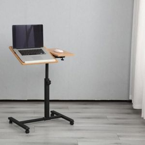 MIPAN. Support Pc Et Tablette - Table pour Ordinateur Portable -Dappoint L&eacute;g&egrave;re - R&eacute;glable en Hauteur - Avec 4 Roulettes - A
