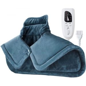 Coussin Cervicale Chauffant &eacute;lectriqueCape Chauffante &eacute;lectriquepour 6 R&eacute;glages de Chaleur R&eacute;glables(58&times;42cm)