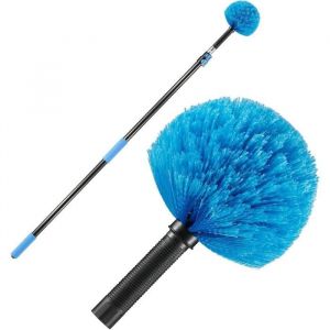 Tête De Loup Telescopique  Brosse Telescopique de Nettoyage  Vis sur la Tête Plumeau Cobweb  Plumeau Telescopique。