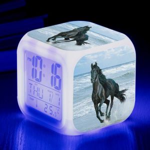 R&eacute;veil Num&eacute;rique de Cheval pour Enfant avec Affichage LED pour EnfantTable BureauCadeau dAnniversaire No&euml;l-Style 14