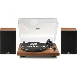 Tourne Disque ANGELS HORN Platine Vinyle HiFi Bluetooth Vintage avec Enceintes