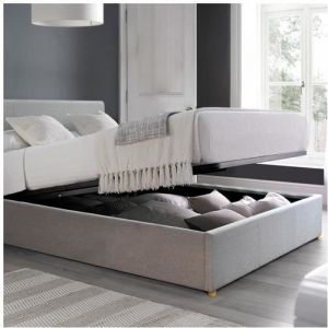 Lit Coffre Carlota 90x190 | Gris Clair | Livraison Offerte | Sommier inclus