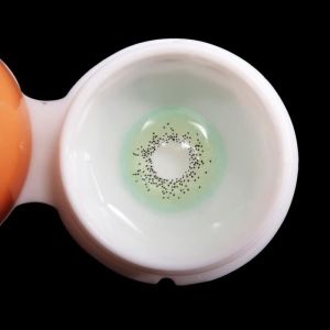 Zerodis Lentilles de contact de couleur 2pcs 14.2mm Lentilles de Contact Colorées Annuelle 0 Degrés Accessoire beaute Vert