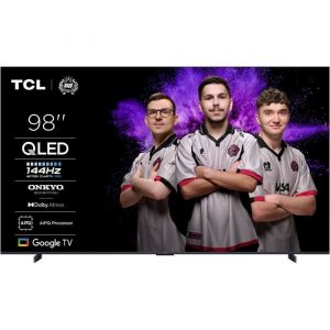 TCL 98C655 - TV QLED 98 (249 cm) - 4K UHD 3840x2160 - 144 Hz - Dolby Vison IQ - Google TV - 4xHDMI 2.1 - WiFi