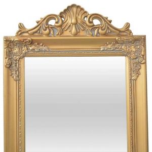 Bon plan Miroir sur pied - JILI HOT - Miroir de Sol Style baroque 160x40cm Dor&eacute; - Pour chambre Thome6521270