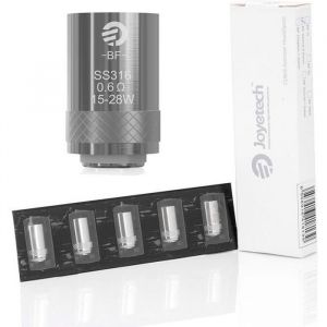 Pack 5 Résistances eGo AIO - CUBIS BF SS316 0.6 ohm - Joyetech