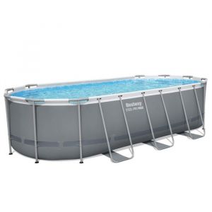 BESTWAY Bestway Piscine hors sol tubulaire ovale Bestway Steel Pro Max 549 x 274 x 122 cm gris sans accessoires