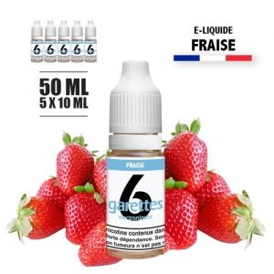 E-liquide 50ML saveur FRAISE avec 18MG de nicotine (e-liquide id : PROD3109) - (5x10ML)