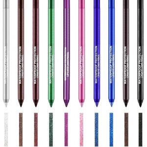 Ensemble dEyeliners - MARQUE - 16 Couleurs - Waterproof - Longue Tenue - Polyvalent