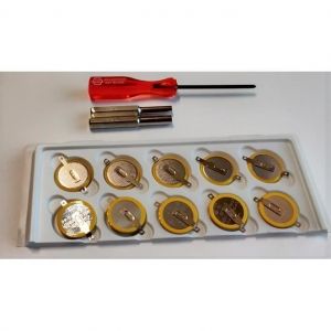 Lot de 10 piles CR2025 avec embouts de tournevis pour Game Boy GO Couleur Pok&eacute;mon et Zelda - TOPALLI