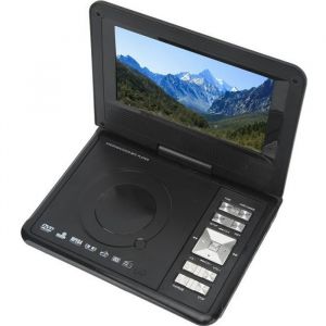 Ashata lecteur DVD dappui-tête de voiture Lecteur DVD portable 1080P Écran pivotant HD 7 pouces Prise en charge de la carte