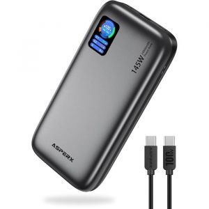 Batterie Externe AsperX 24000mAh 145W Power Bank Charge Rapide 3 Ports