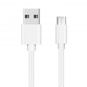 C&acirc;ble micro USB - Phonillico&reg; - Nylon Tress&eacute; - 1 M&egrave;tre - Compatible Huawei MediaPad T5/T3/M5 Lite/T8