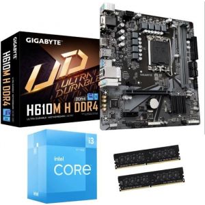 Kit Upgrade PC - Gigabyte - H610M H - Processeur Intel Core i3 - 16 Go RAM - 12&egrave;me G&eacute;n&eacute;ration