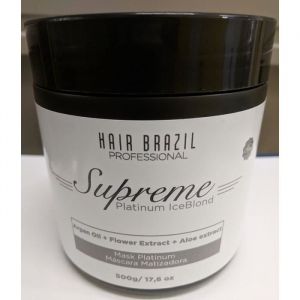 Masque capillaire - Hair Brazil - Platinum Supreme Ice Blond - Cheveux colorés - Mixte - Adulte