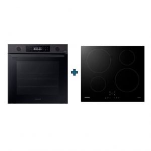 Four encastrable SAMSUNG NV7B4430ZAB - Pyrolyse - Inox + Table de cuisson induction - 4 zones - L59 cm - NZ64M3NM1BB/UR