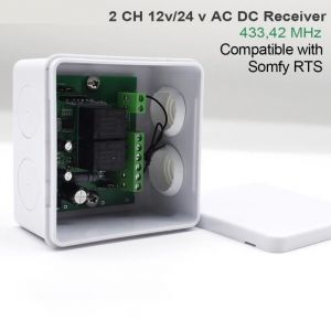 SOMFY RTS R&eacute;cepteur de t&eacute;l&eacute;commande de porte de garagerideau automatique433.42MHz2 canauxSOMFY RTS[A233530838]