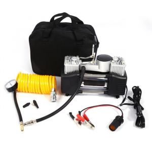 Compresseur dAir Portatif 12V Gonfleur de Pneu de Voiture Électrique Pompe de Gonflage de Pneu Compresseur dAir Allume-Cigare 15