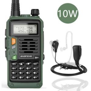 ZS10254-Baofeng walkie talkie UV S9 Plus 10W. émetteur récepteur Radio CB haute puissance. longue portée de 50 KM. Portable pour l