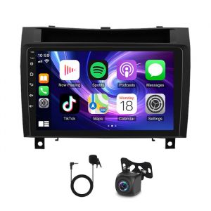 Autoradio 9inch avec Car-Play GPS Navigation Mercedes-Benz SLK 2004-2011 Android 14