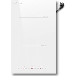 Plaque Induction 2 Feux Blanc Avec Prise30Cm Table De Cuisson Électrique Encastrable Deux FoyersContrôle Tactile IndividuelBoos