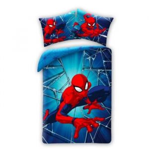 Parure lit Housse de couette Spiderman pour enfant garçon 100x140 réversible man