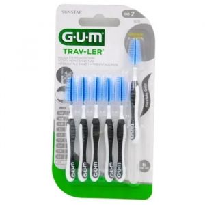 Brossettes Interdentaires-GUM Trav-Ler Brossettes Interdentaires Réutilisables 6 Unités (Taille : 1619 : 26 mm)
