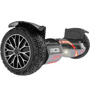 RCB RH3 Hoverboard 8.5 Tout-Terrain Hummer Double Moteur Puissant Pneus Pleins et &Eacute;clairage LED &ndash; Noir