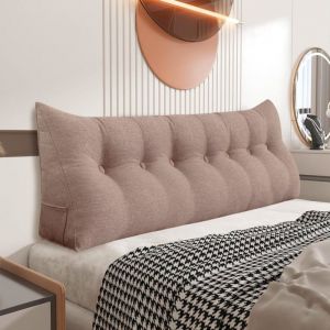 VERCART Coussin de dossier - Coussin lombaire - Pour canapé coussin lombaire et tête de lit  - 200 cm - Rose foncé