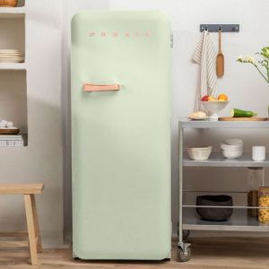 Réfrigérateur rétro - 281L - Vert pastel - Éco-friendly - Compartiments modulables