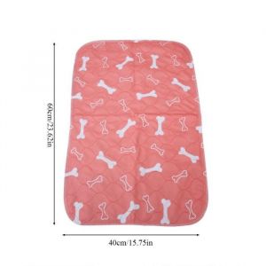 Tapis pour chien - SALUTUYA - Coussin de Lit Imperméable - Lavable - 3 Couches - Motif Os