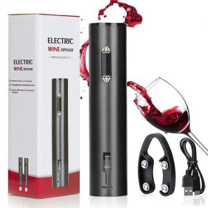 Ouvre-bouteille tire-bouchon &eacute;lectrique avec coupe-capsule ouvre-bouteille de vin (1 pi&egrave;ce ouvre-bouteille de vin pour la f&ecirc;te)