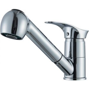 Robinet de Lavabo avec Douchette Extractible Mitigeur Salle de Bains avec 2 Modes Découlement aux Choix