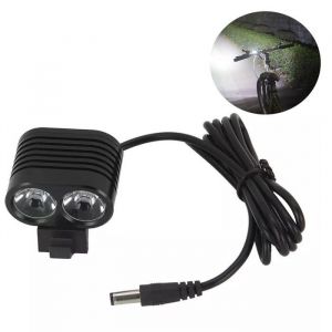 TD® Lampe Lanterne 8000 Lumen 2 x XM-L2 LED- Support vélo avant Phare avant- Lumière à accrocher à lavant de Vélo- Moto Double