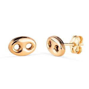 Boucles dOreilles Or 18 Carats 750 Jaune - Grain de Caf&eacute;