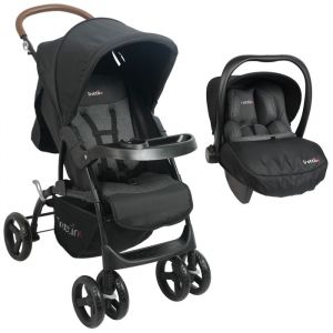 TROTTINE Poussette duo avec si&egrave;ge auto b&eacute;b&eacute; TS Cassiope2 Lx Silver