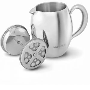 VeoHome Cafetière et Théière à Piston incassable à double paroi conserve la chaleur et évite les risques de brûlures !