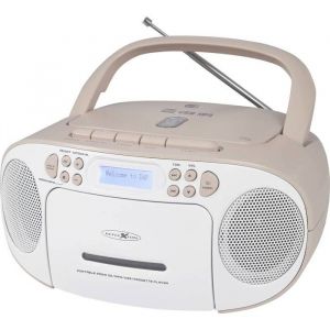 Reflexion Radio-lecteur CD DAB+, DAB, FM AUX, CD, DAB+, Cassette, FM, USB blanc, rose