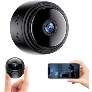 TJS-Mini Camera Espion Cachee EnregistreurFull HD 1080P Micro Cam&eacute;ra WiFi Exterieur sans Fil Spy Cam Vision Nocturne D&eacute;tectio[82]