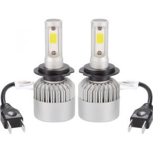 XCSOURCE Ampoule Lampe Halogène H7 8000LM 80W CREE LED Phare de voiture Ventilateur Intégré 6000K Blanc LD1033