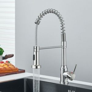 Robinet Cuisine avec Douchette 2 Fonctions Robinet Mitigeur Cuisine avec Douchette Extractible Robinet Lavabo Rotatif &agrave; 360&deg;