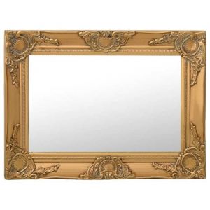 SALE 2026 miroir mural magnifique Ou - Miroir mural style baroque 60x40cm Dor&eacute; PRO866059802