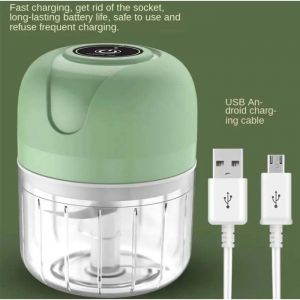 Coupe-oignons &eacute;lectrique - Coupe-l&eacute;gumes - Mini hachoir - Coupe-cuisine sans fil - &Eacute;tiquette