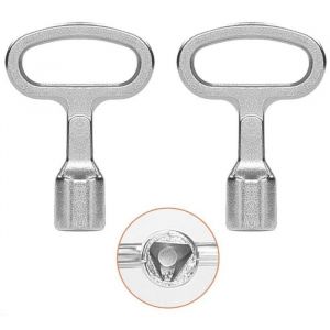 2 Pi&egrave;ce Cl&eacute; Triangulaire en M&eacute;tal pour PoubelleCl&eacute; Triangle Poubelle pour Bo&icirc;te &Eacute;lectrique Gaz Eau Compteur &Eacute;lectrique Bo&icirc;te