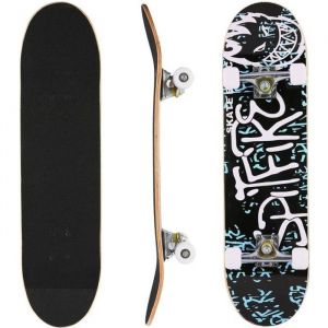 Skateboard complet en bois dérable PU roues Planche à roulettes universelle - Type Lettre